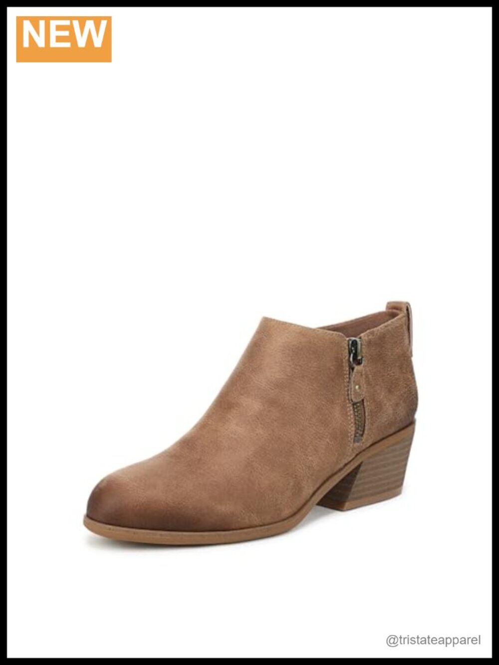 Women's Lainey Western Short Ankle Boots Almond Toe Block Heel